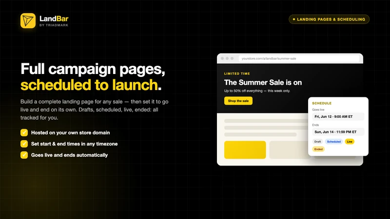 TM LandBar ‑ Pages & Banners