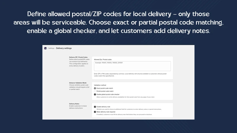 Store Pickup & Delivery ‑ PTI