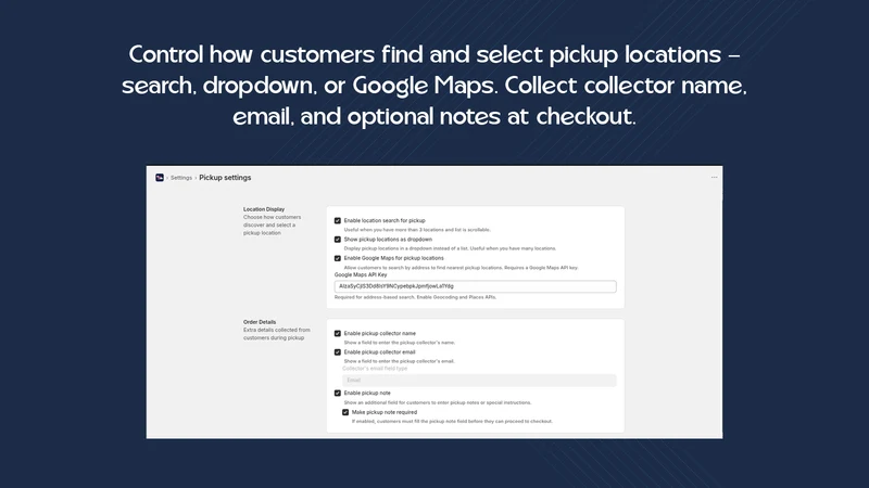Store Pickup & Delivery ‑ PTI