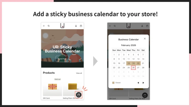 UR: Sticky Business Calendar