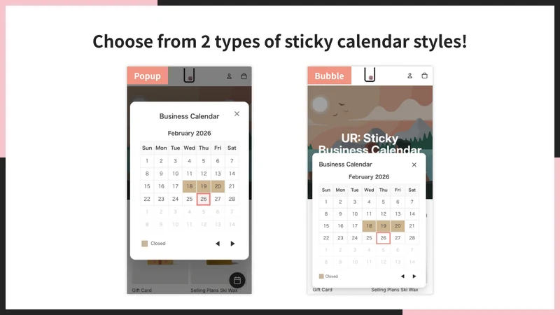 UR: Sticky Business Calendar
