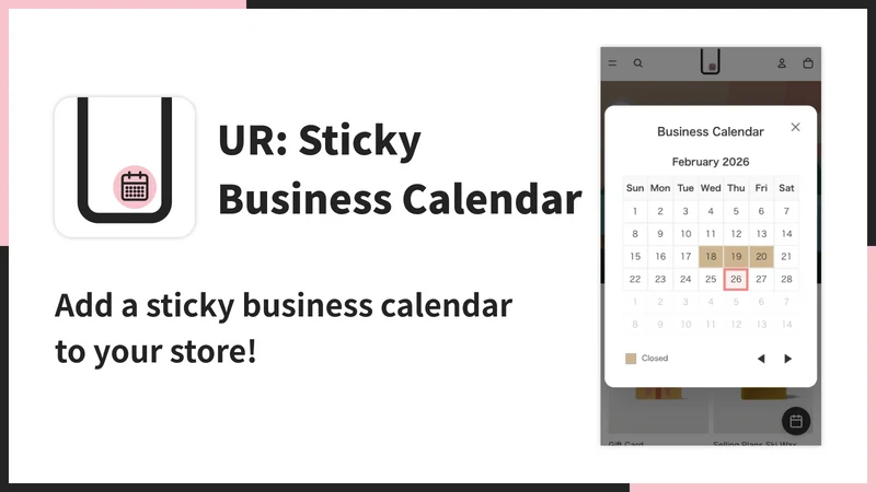 UR: Sticky Business Calendar