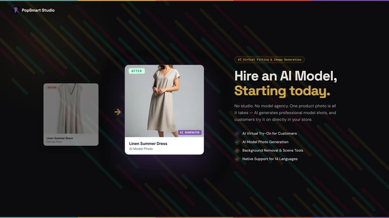 PopSmart AI Virtual Try On