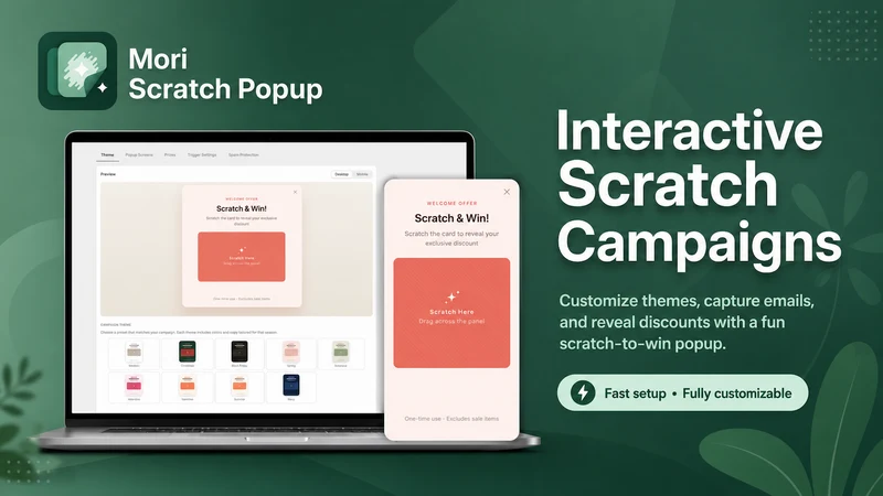 Mori Scratch Card Popup