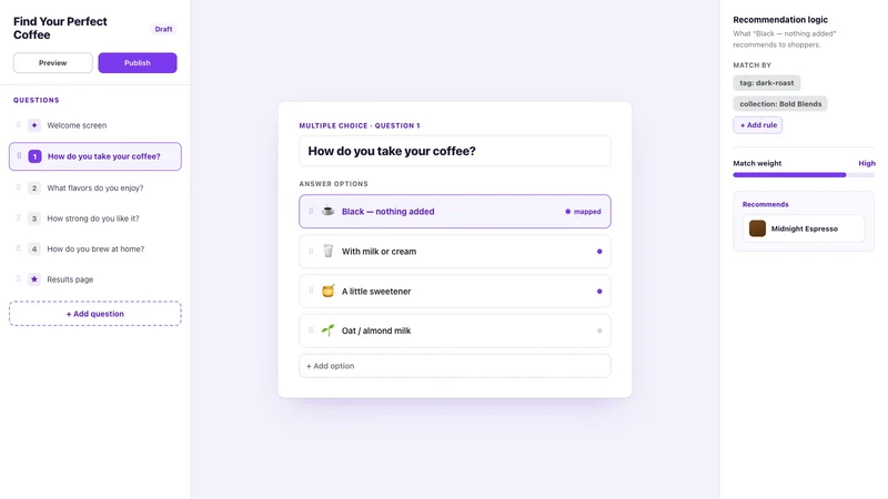 Matchly ‑ Quiz & Forms Builder