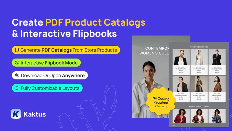 K: PDF Product Catalog Maker