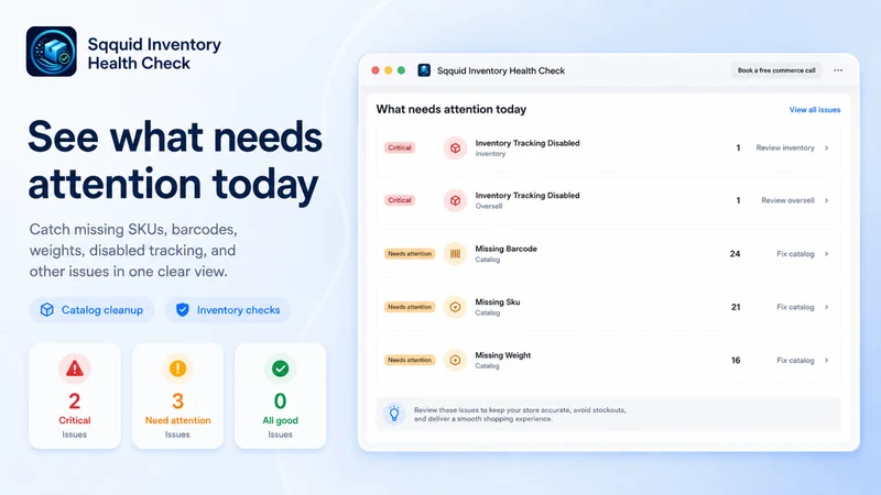 Sqquid Inventory Health Check