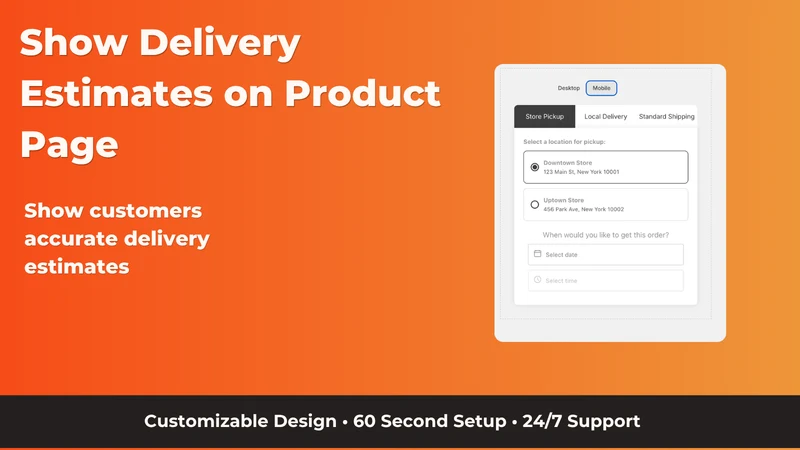 Estimated Delivery Date Picker