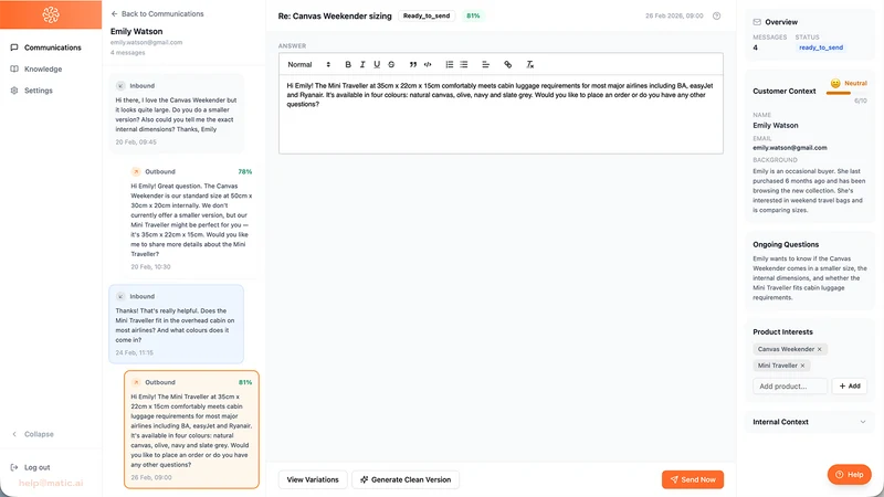 HelpOMatic : AI help responder