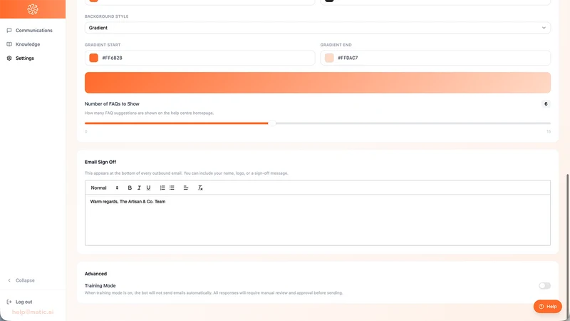 HelpOMatic : AI help responder