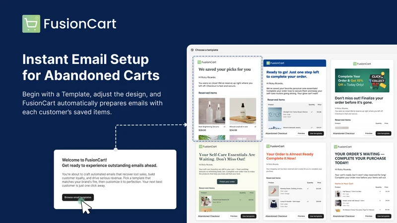 FusionCart‑ Abandoned Recovery