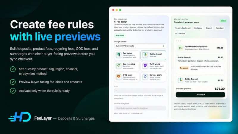 FeeLayer:Deposits & Surcharges