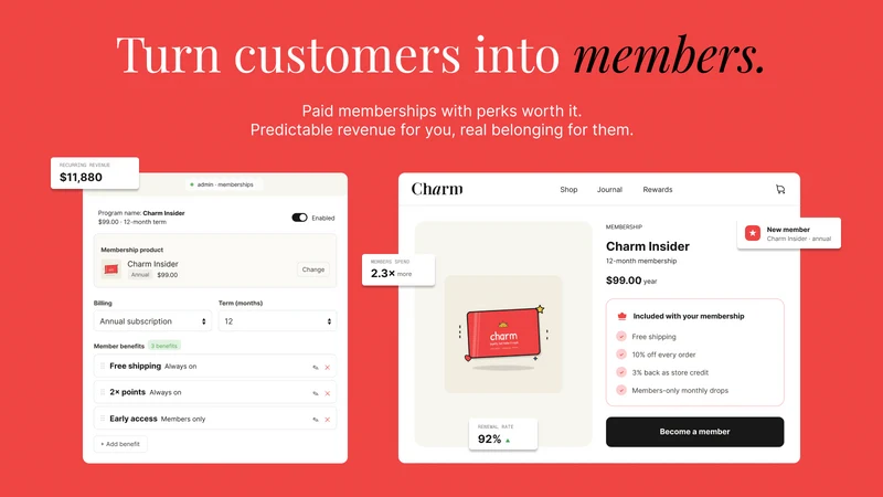 Charm: Loyalty Program Rewards