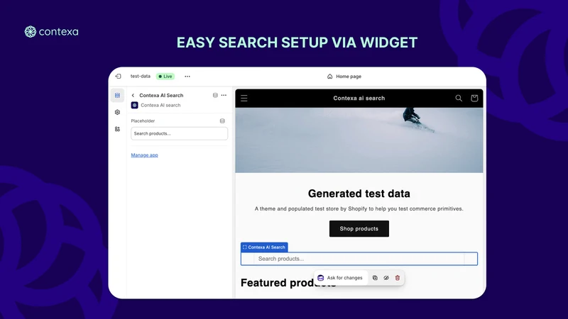 Contexa AI Search & Analytics