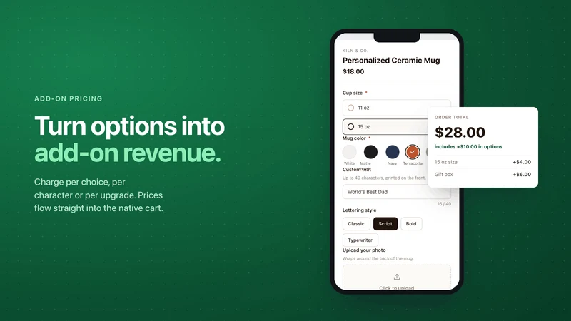 Instant Product Options