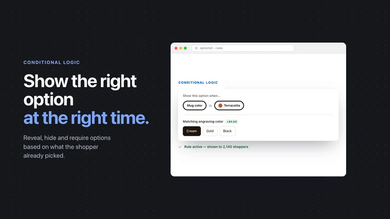 Instant Product Options