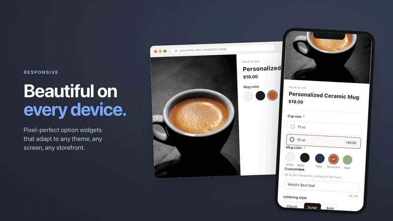 Instant Product Options
