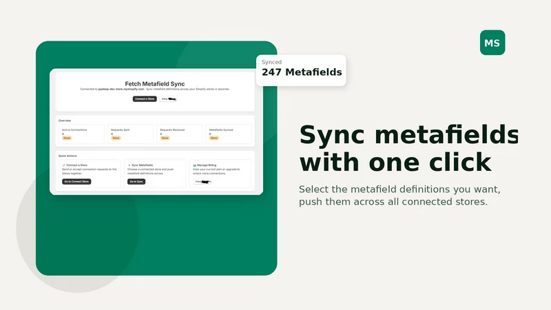 Fetch Metafield Sync