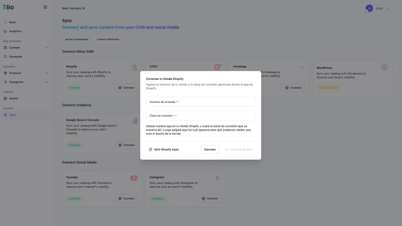 Elio Connect