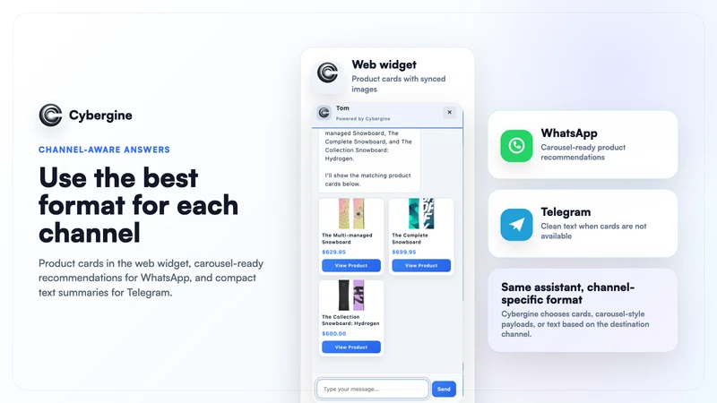 Cybergine AI Chatbot Live Chat
