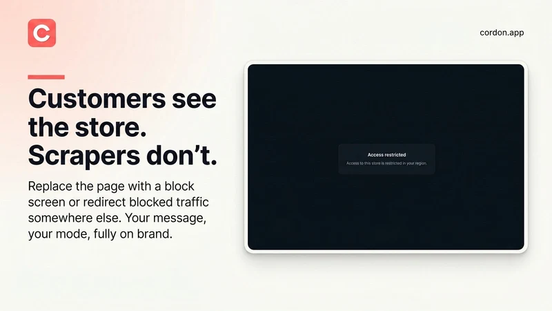 Cordon: Country & IP Blocker