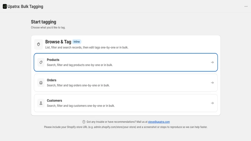 Upatra: Bulk & Auto Tag