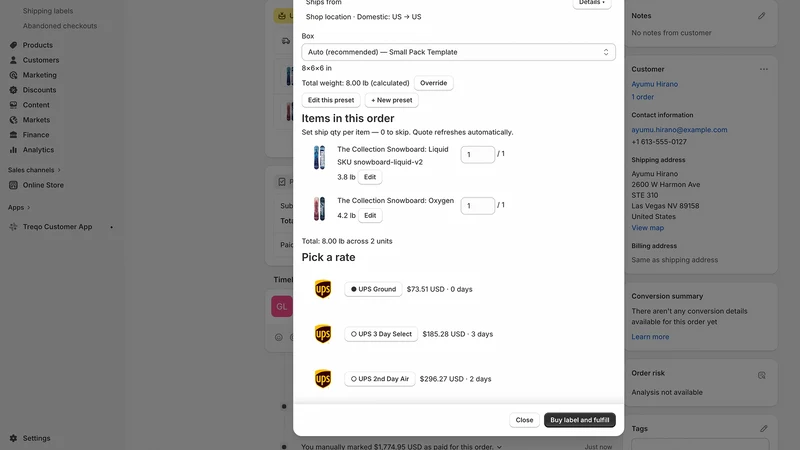 Treqo: Ship Cheaper, Clear Now