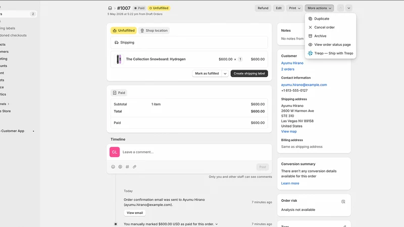 Treqo: Ship Cheaper, Clear Now