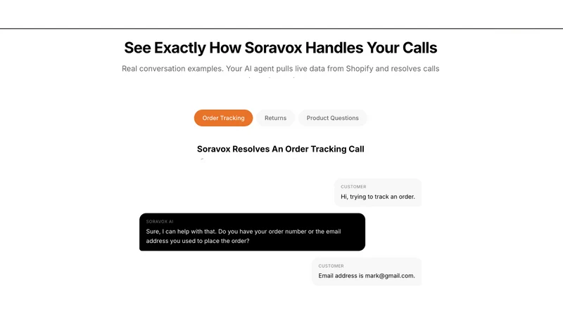Soravox ‑ AI Phone Agent
