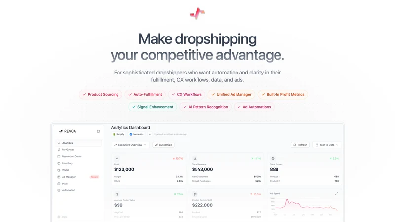 Revoa: Fulfillment & AI Agents