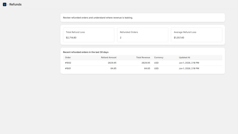 RefundLens: Refund Loss Monito