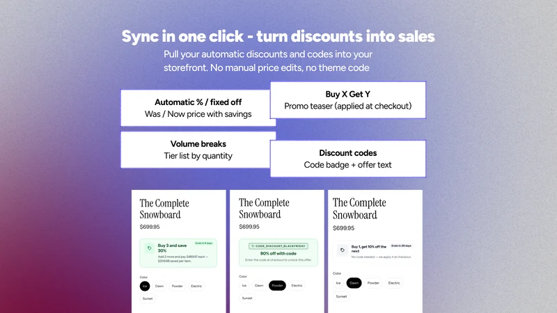 PriceMirror: Discount Display
