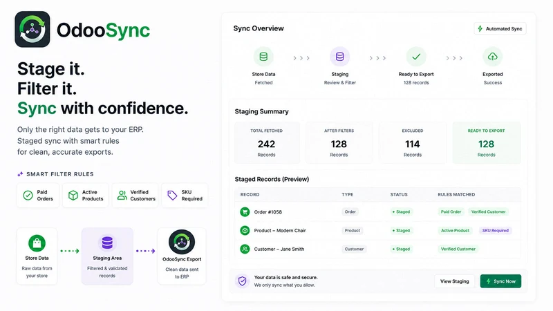 OdooSync ‑ Odoo ERP Sync