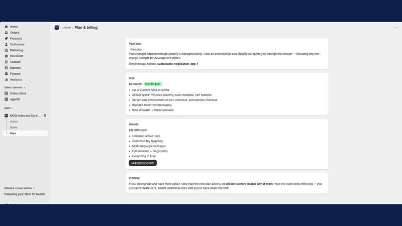 Solution Digest: MOQ Rules