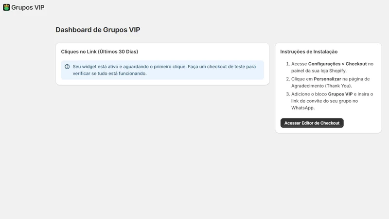 Grupos VIP: WhatsApp Checkout