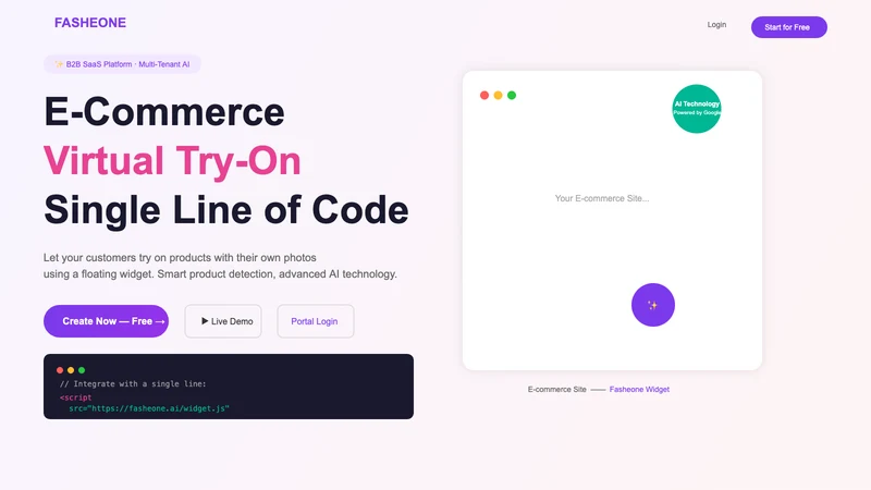 Fasheone AI Virtual Try‑On