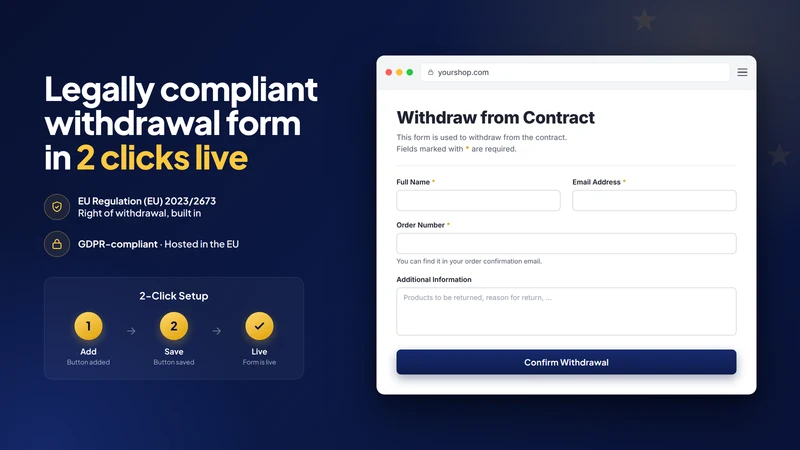 EU Withdrawal Button Free