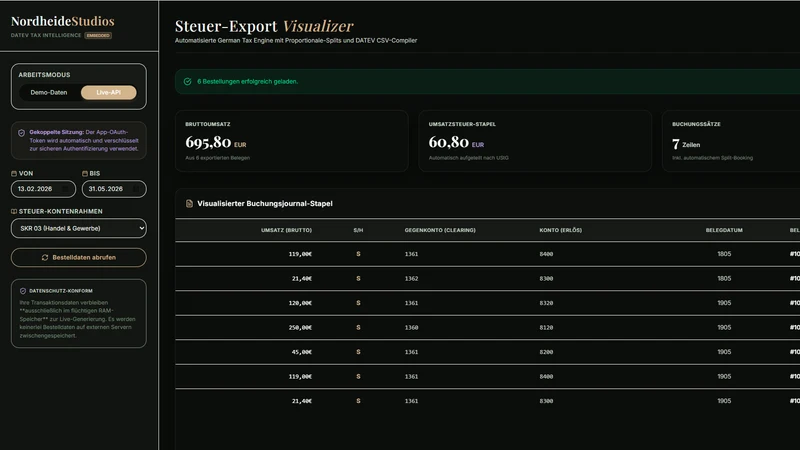 DATEV Export & Steuern