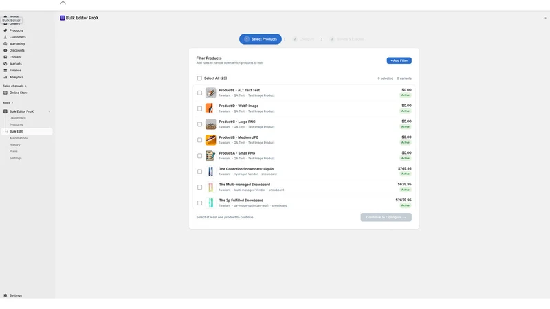 Bulk Product Editor ProX
