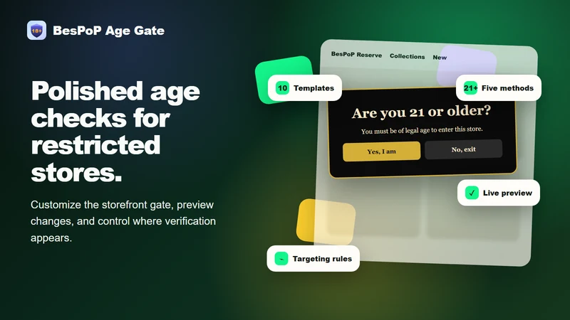 BesPoP ‑ Age Gate