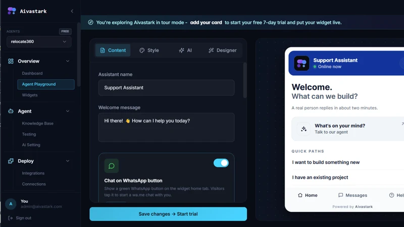 AivaStark ‑ Ai Support Agent