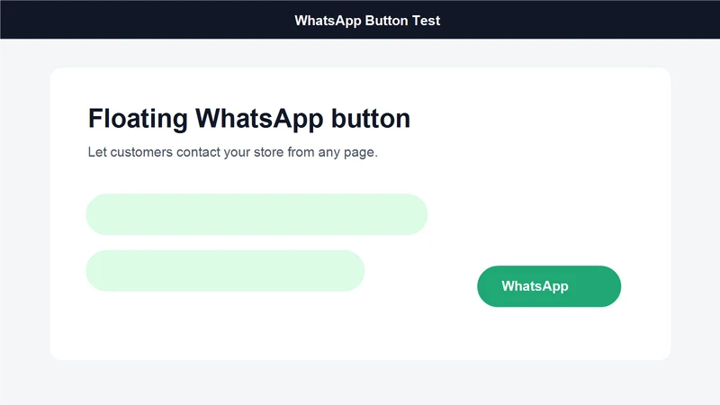 Whatsapp Button l Amisos3D