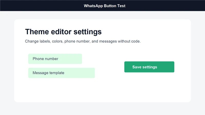 Whatsapp Button l Amisos3D