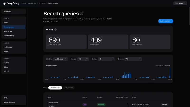 VeryQuery ‑ Search & Insights