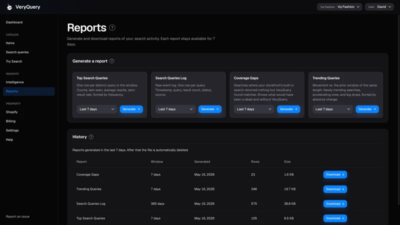 VeryQuery ‑ Search & Insights