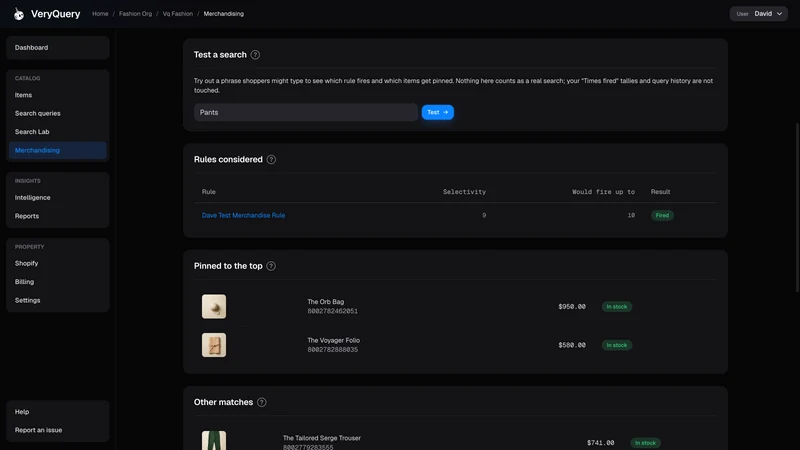 VeryQuery ‑ Search & Insights