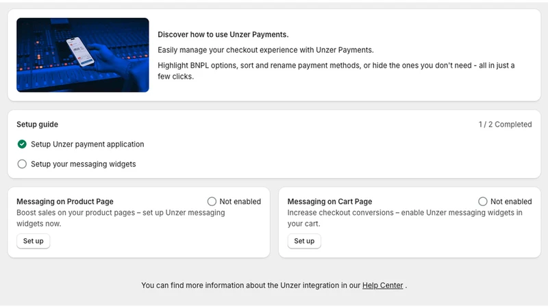 Unzer Checkout Booster