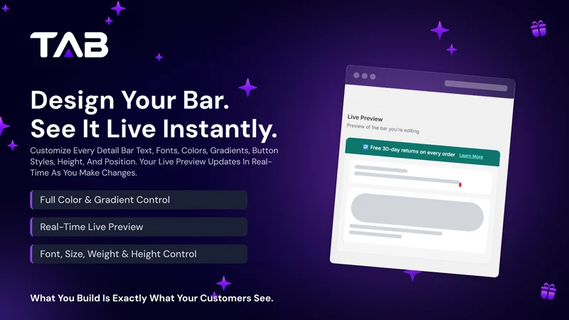 TAB: Turbo Announcement Bar