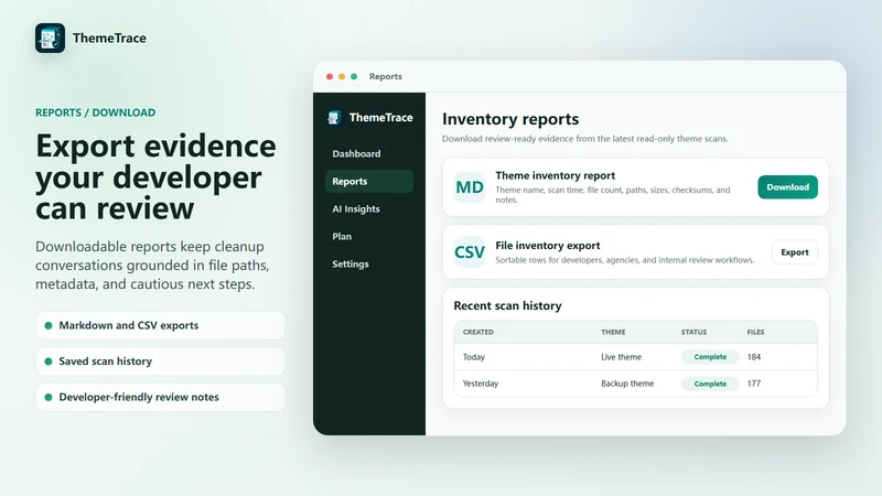 ThemeTrace: App Code Scanner