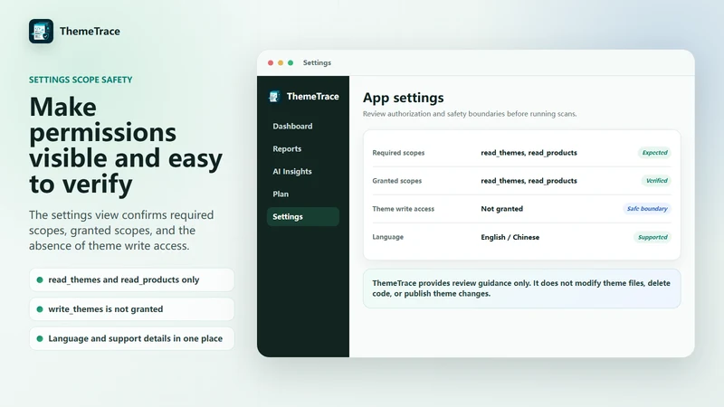 ThemeTrace: App Code Scanner